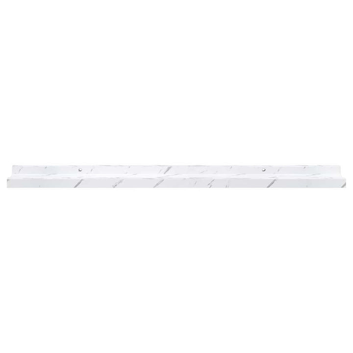 Væghylde Vægmonteret 4 pcs Hvid marmor 80 x 9 x 3 cm