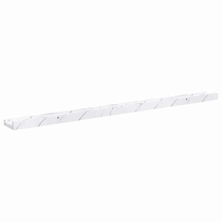 Væghylde Vægmonteret 4 pcs Hvid marmor 100 x 9 x 3 cm