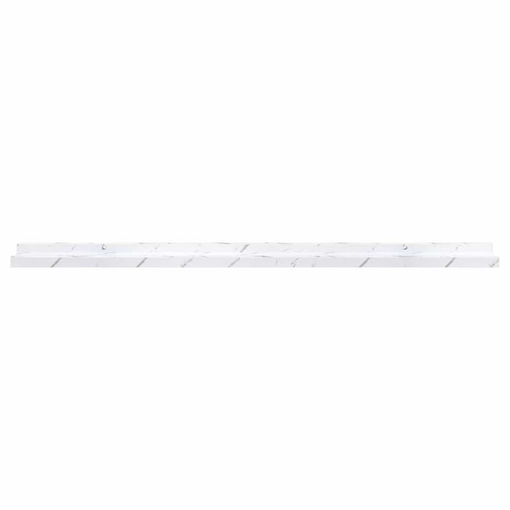 Væghylde Vægmonteret 4 pcs Hvid marmor 100 x 9 x 3 cm