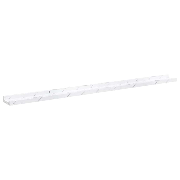 Væghylde Vægmonteret 4 pcs Hvid marmor 115 x 9 x 3 cm