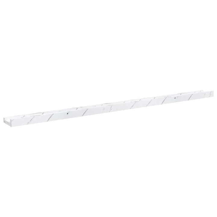 Væghylde Vægmonteret 4 pcs Hvid marmor 115 x 9 x 3 cm