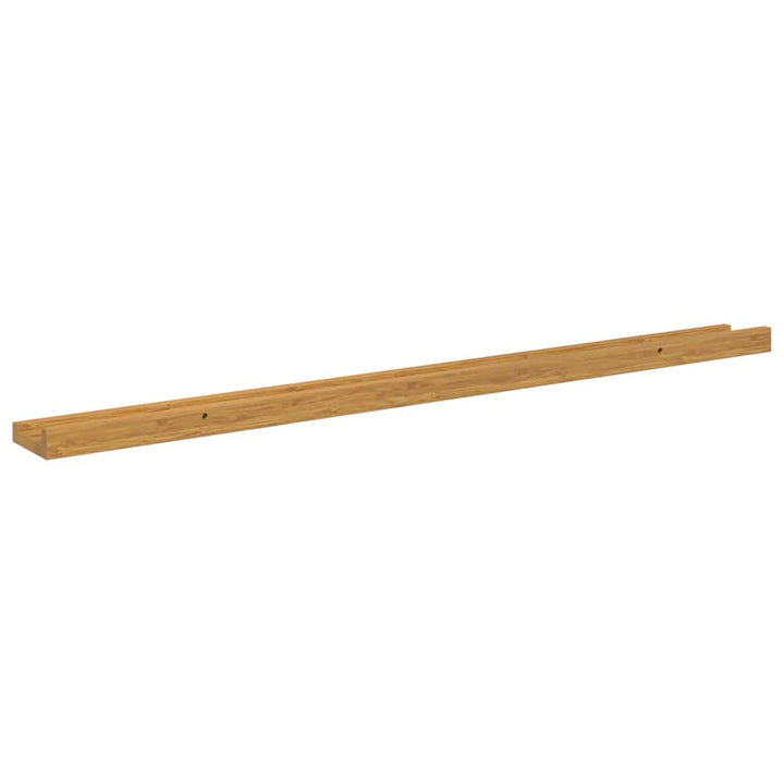 Væghylde Vægmonteret 2 pcs Beige 100 x 9 x 3 cm Konstrueret træ