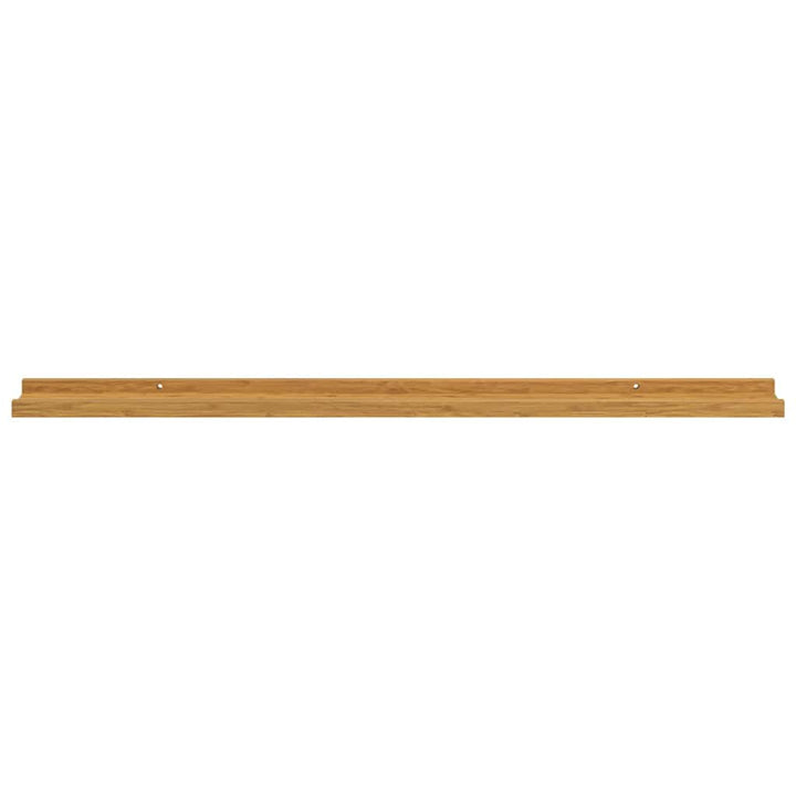 Væghylde Vægmonteret 2 pcs Beige 100 x 9 x 3 cm Konstrueret træ