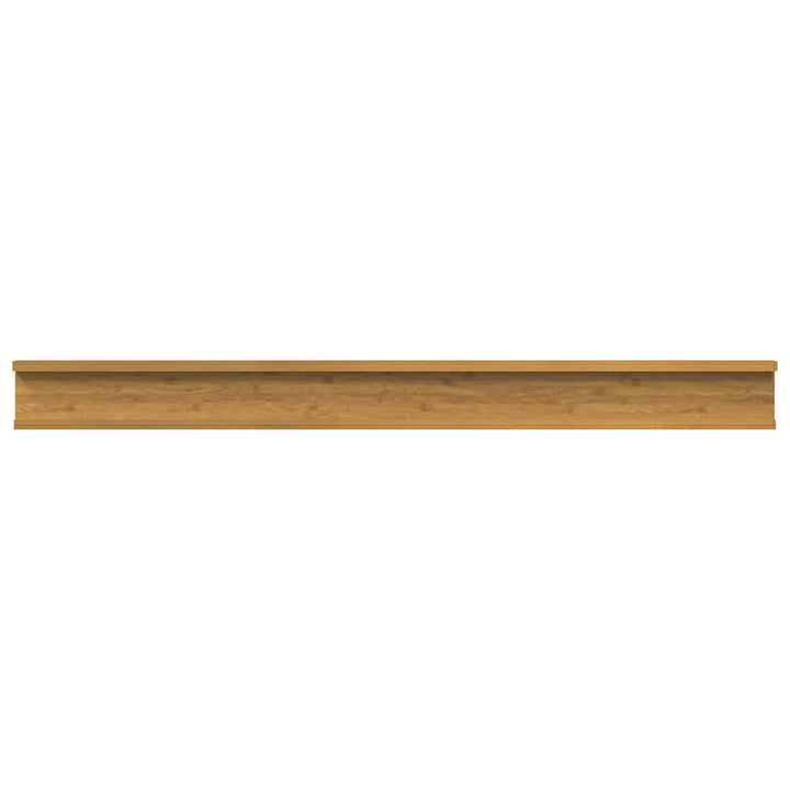 Væghylde Vægmonteret 2 pcs Beige 100 x 9 x 3 cm Konstrueret træ