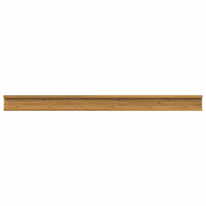 Væghylde Vægmonteret 2 pcs Beige 115 x 9 x 3 cm Konstrueret træ