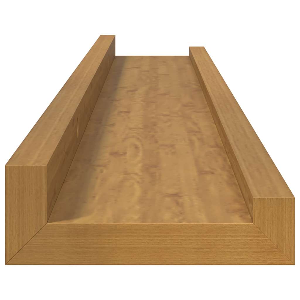 Væghylde Vægmonteret 4 pcs Beige 60 x 9 x 3 cm Konstrueret træ