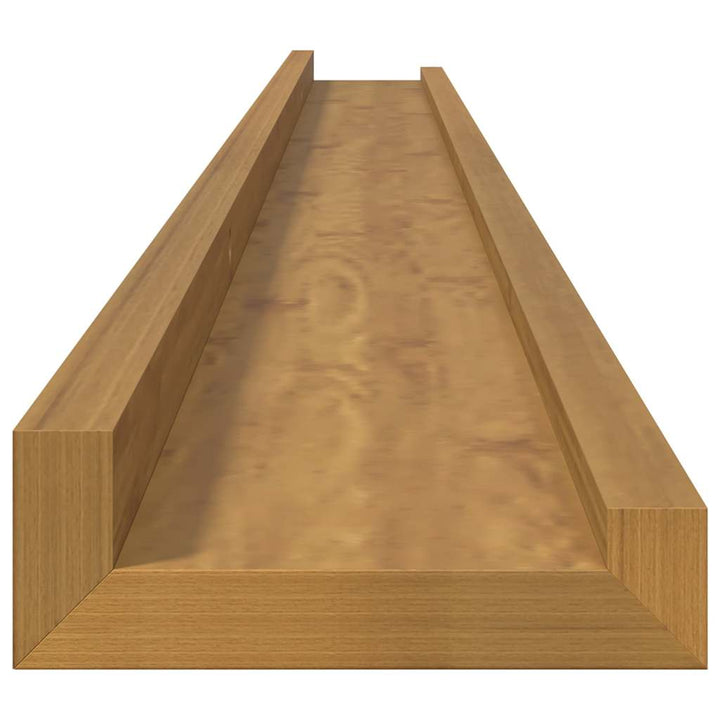 Væghylde Vægmonteret 4 pcs Beige 115 x 9 x 3 cm Konstrueret træ