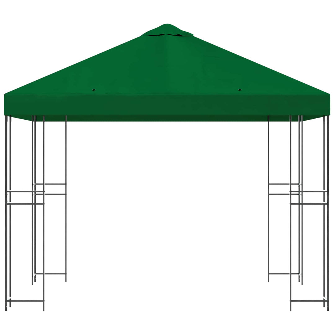 Pavillon 3 x 3 m Grøn Polyester og Stål 190 gsm