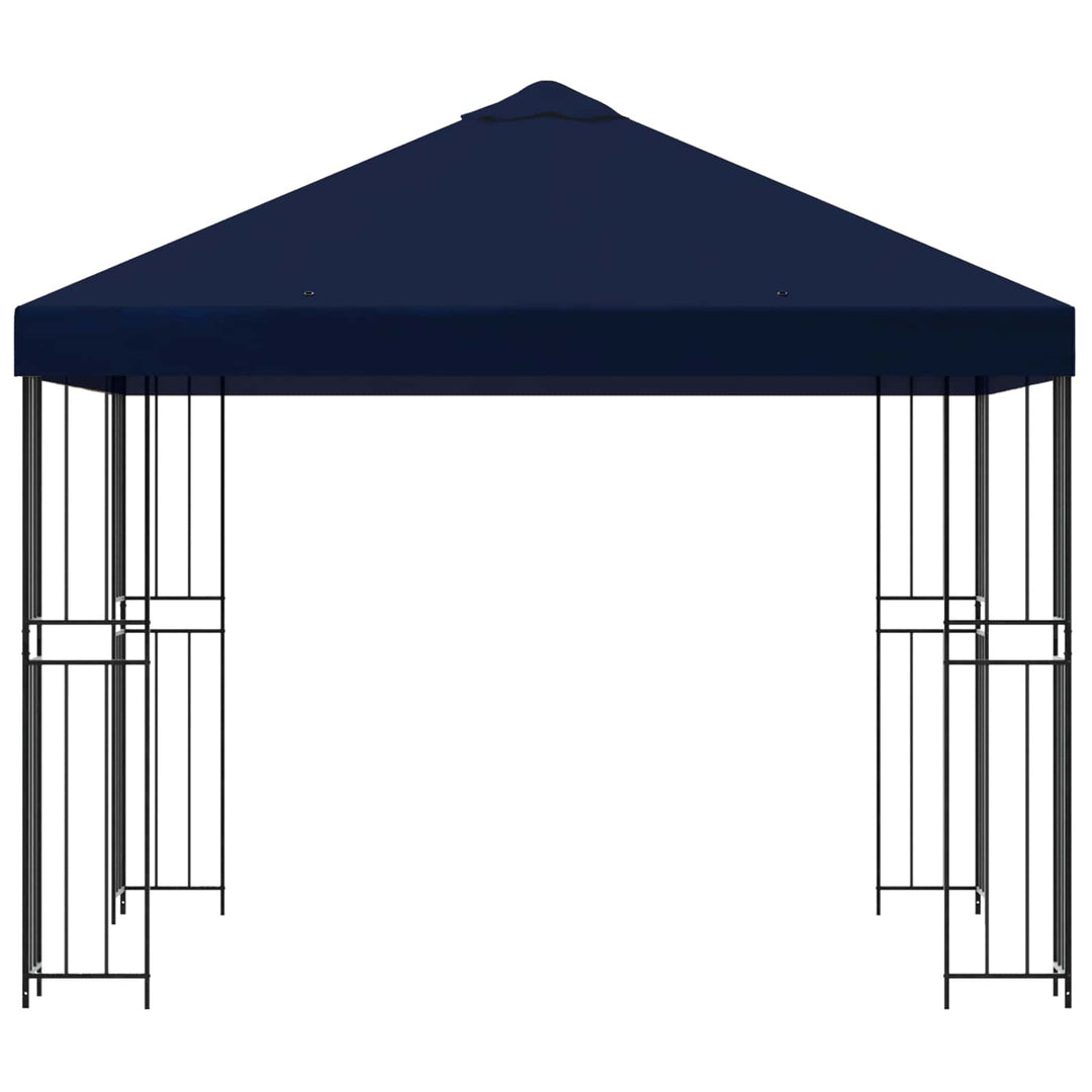 Pavillon 3 x 3 m Blå Polyester og Stål 190 gsm