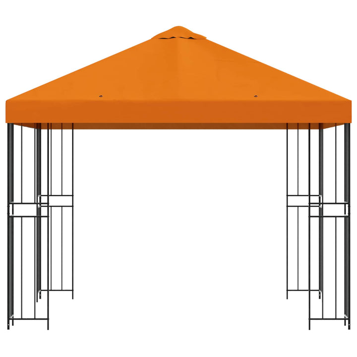 Pavillon 3 x 3 m Orange Polyester og Stål 190 gsm