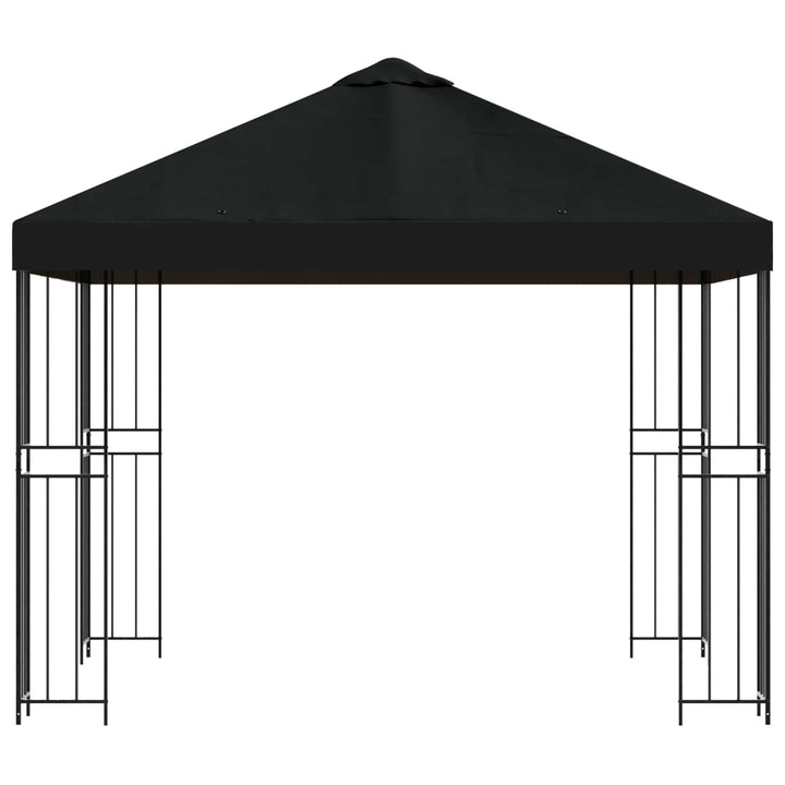 Pavillon 3 x 3 m Sort Polyester og Stål 190 gsm