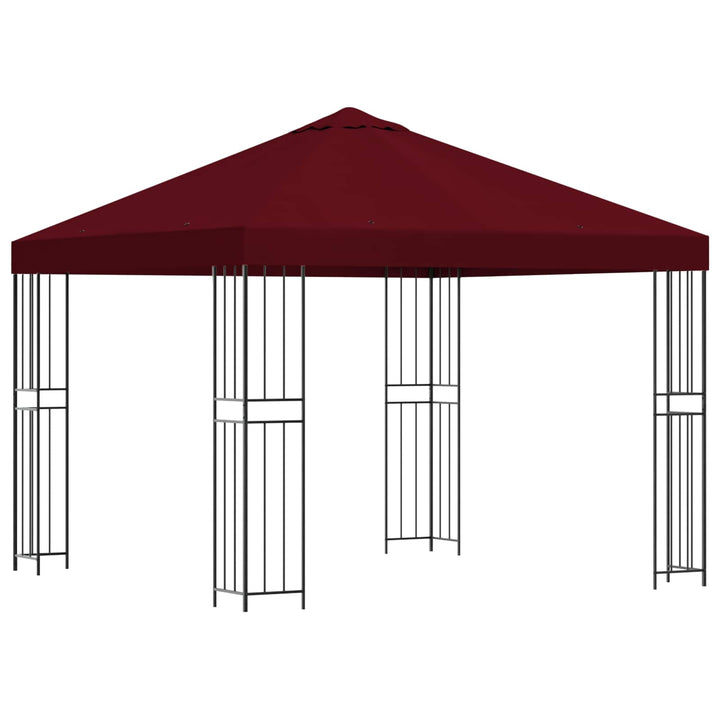 Pavillon 3 x 3 m Bordeaux Polyester og Stål 190 gsm
