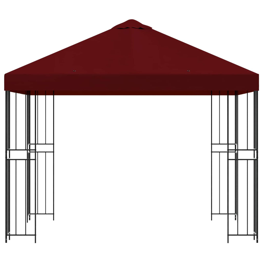 Pavillon 3 x 3 m Bordeaux Polyester og Stål 190 gsm