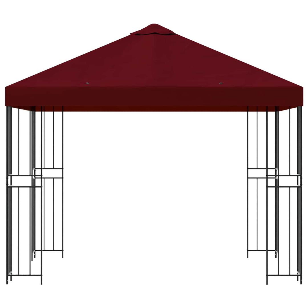 Pavillon 3 x 3 m Bordeaux Polyester og Stål 190 gsm