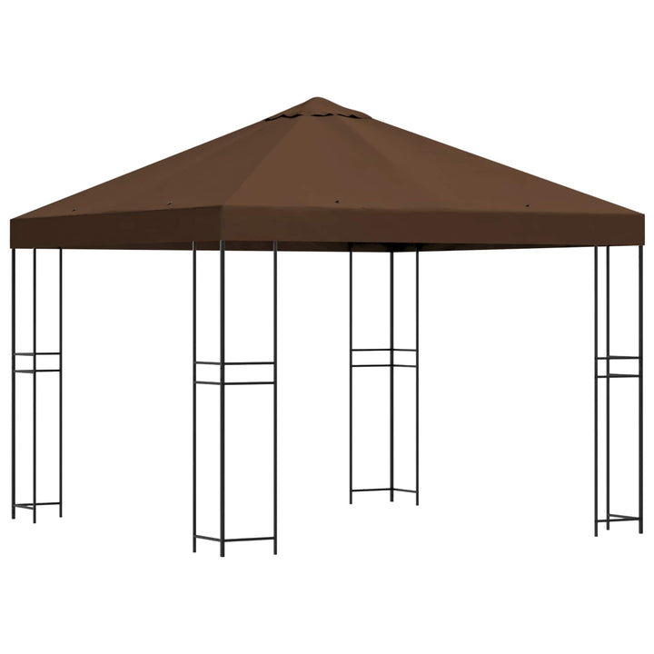 Pavillon 3 x 3 m Brun Polyester og Stål 190 gsm