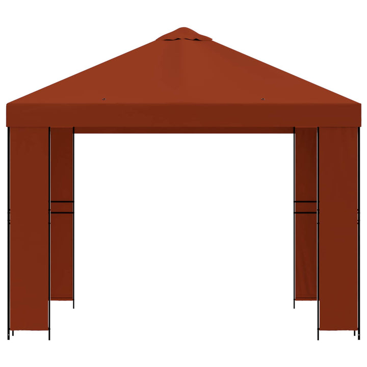 Pavillon 3 x 3 m Terrakotta Polyester og Stål 190 gsm