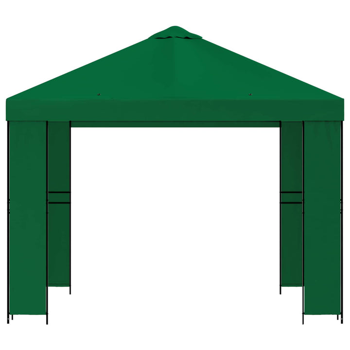 Pavillon 3 x 3 m Grøn Polyester og Stål 190 gsm