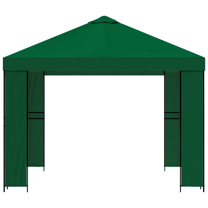 Pavillon 3 x 3 m Grøn Polyester og Stål 190 gsm