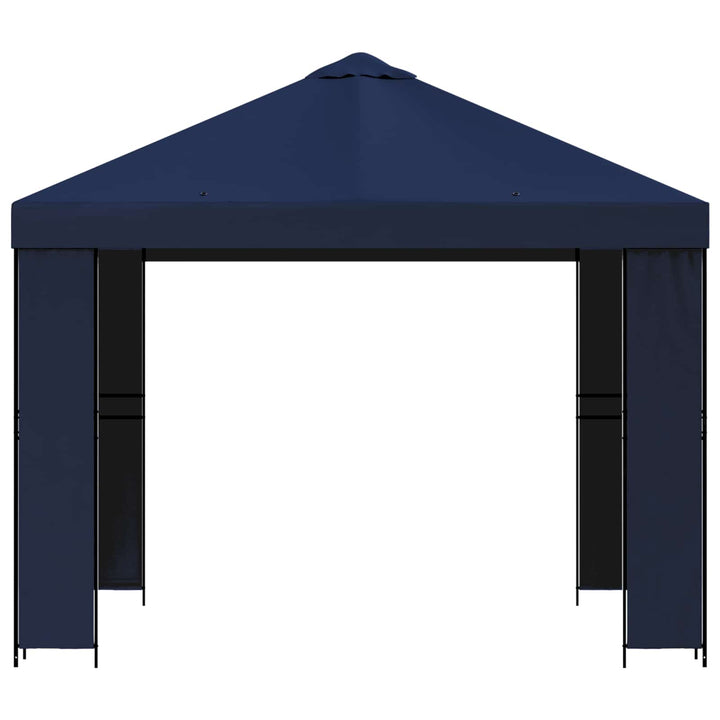 Pavillon 3 x 3 m Blå Polyester og Stål 190 gsm