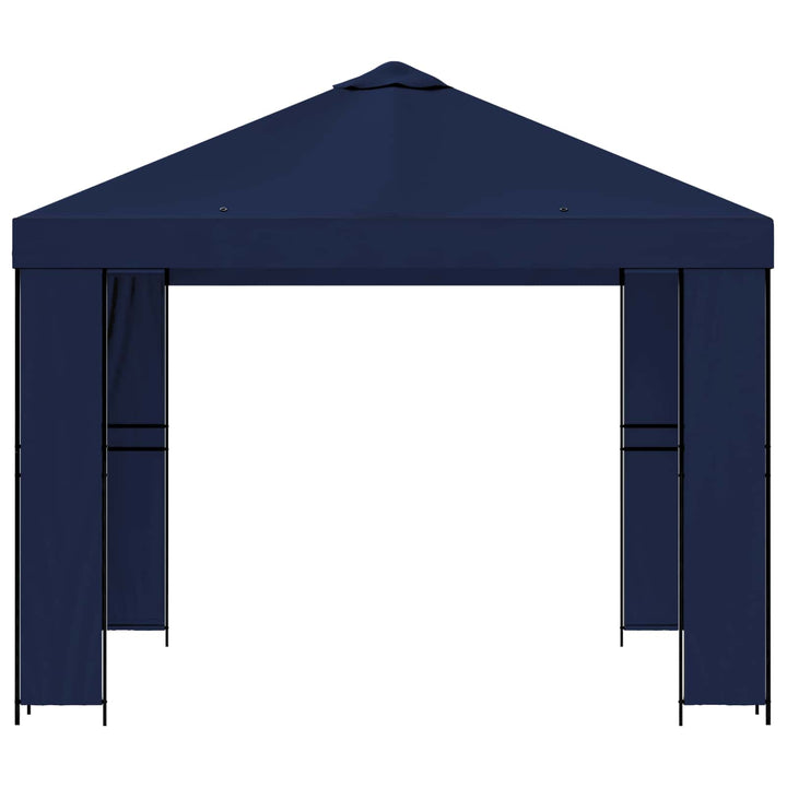 Pavillon 3 x 3 m Blå Polyester og Stål 190 gsm