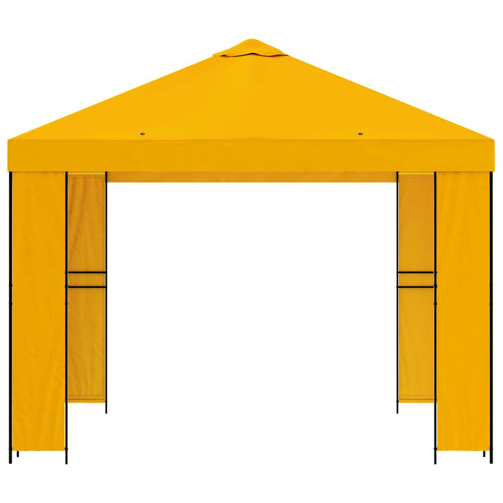 Pavillon 3 x 3 m Gul Polyester og Stål 190 gsm