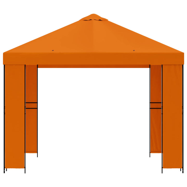 Pavillon 3 x 3 m Orange Polyester og Stål 190 gsm