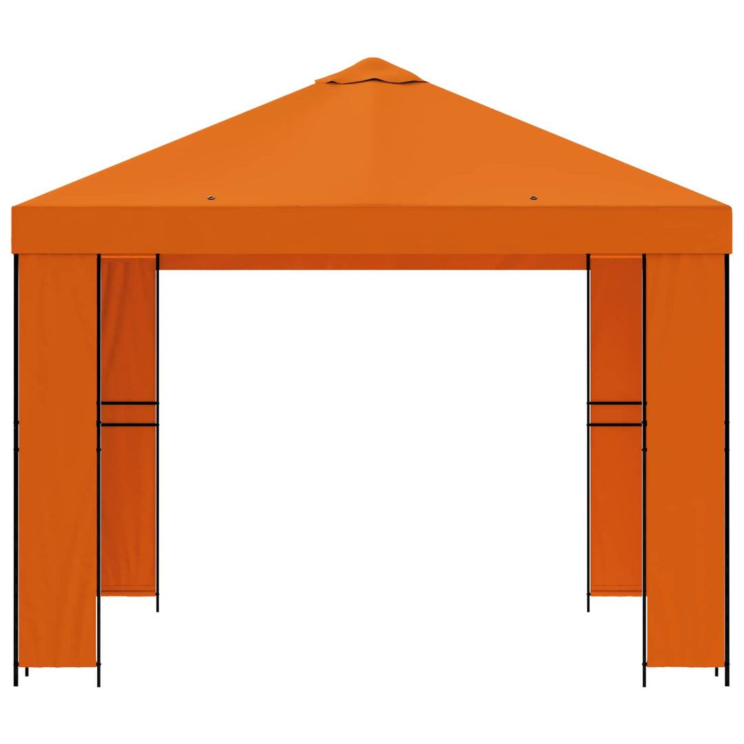 Pavillon 3 x 3 m Orange Polyester og Stål 190 gsm