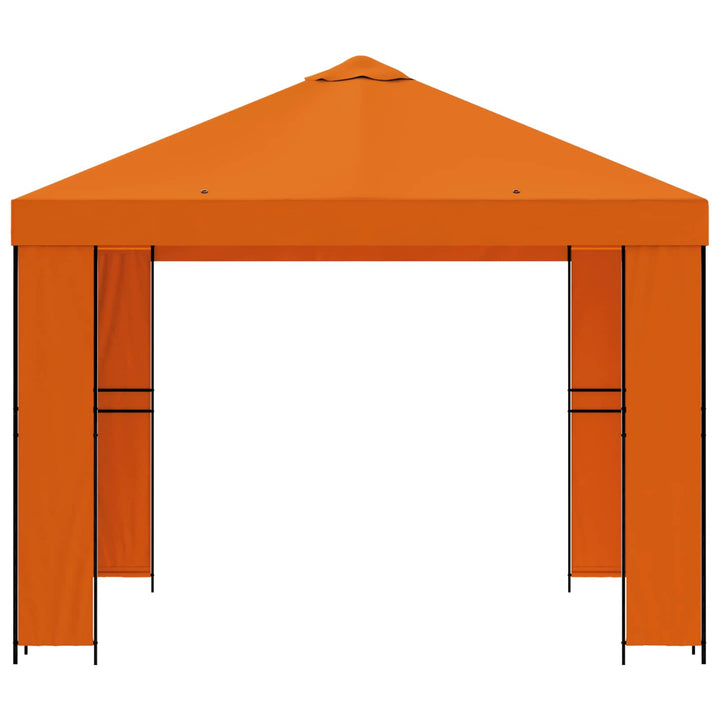 Pavillon 3 x 3 m Orange Polyester og Stål 190 gsm