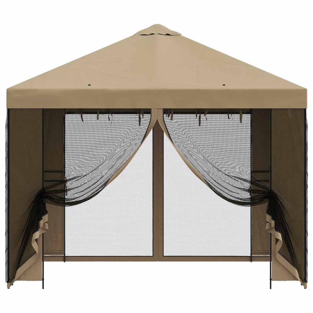 Havelæger med sidevægge 3 x 3 m Beige Polyester og Stål 190 gsm