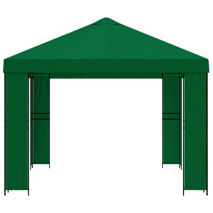 Pavillon 4 × 3 m Grøn Polyester og Stål 190 gsm