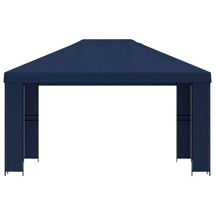 Pavillon 4 × 3 m Blå Polyester og Stål 190 gsm