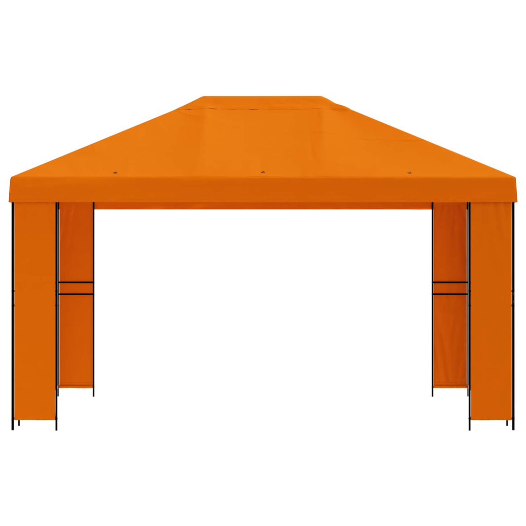 Pavillon 4 × 3 m Orange Polyester og Stål 190 gsm