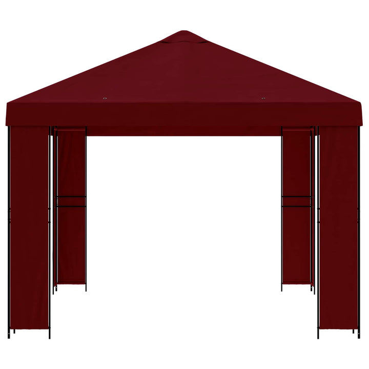 Pavillon 4 × 3 m Bordeaux Polyester og Stål 190 gsm