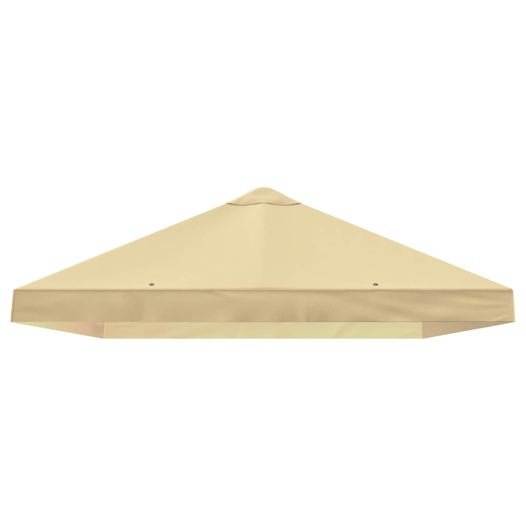 Gazebo Klap Cover 6 x 3 m Cremefarvet Polyester 190