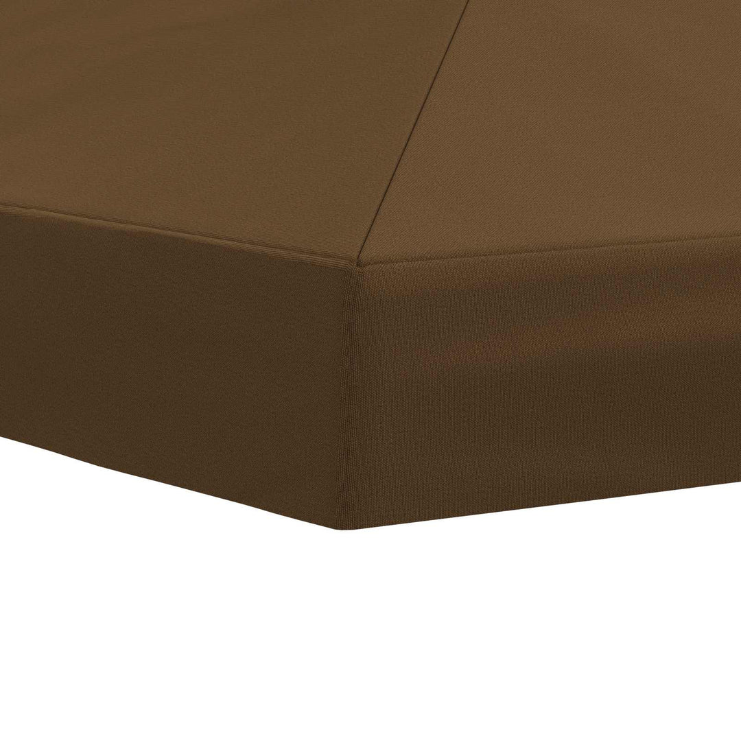 Gazebo Klap Cover 6 x 3 m Gråbrun Polyester 190