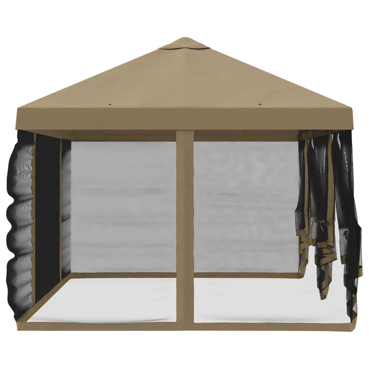 Gazebo Cover med sidevægge 6 x 3 m Beige Polyester 190