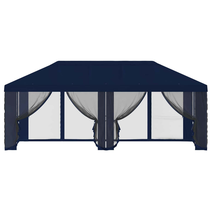 Gazebo Cover med sidevægge 6 x 3 m Blå Polyester 190