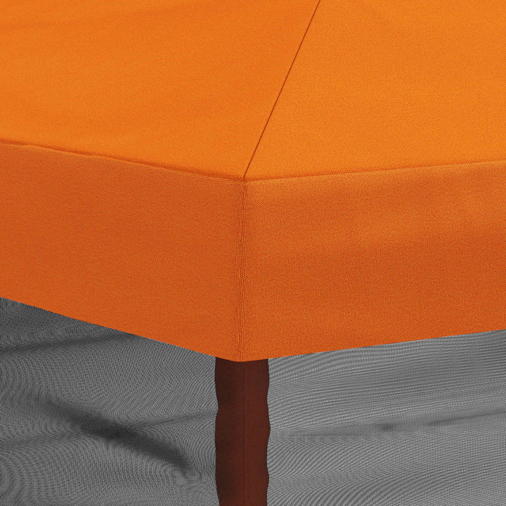 Gazebo Cover med sidevægge 6 x 3 m Orange Polyester 190