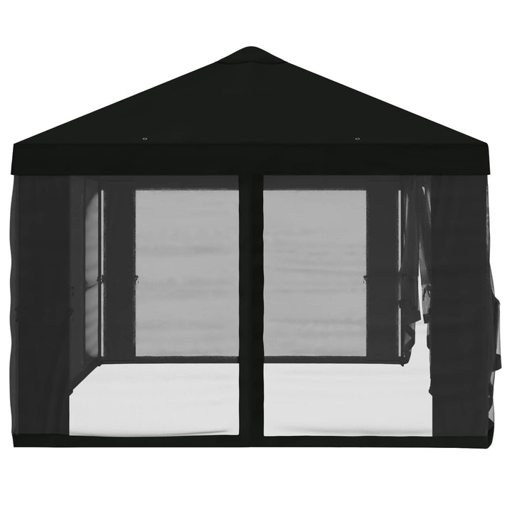 Gazebo Cover med sidevægge 6 x 3 m Sort Polyester 190