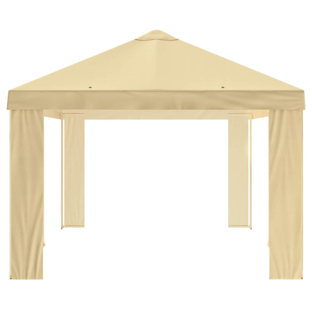 Gazebo Dække 6 x 3 m Cremefarvet Polyester 190 gsm