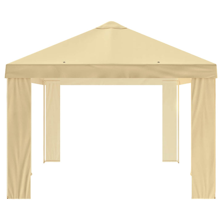 Gazebo Dække 6 x 3 m Cremefarvet Polyester 190 gsm
