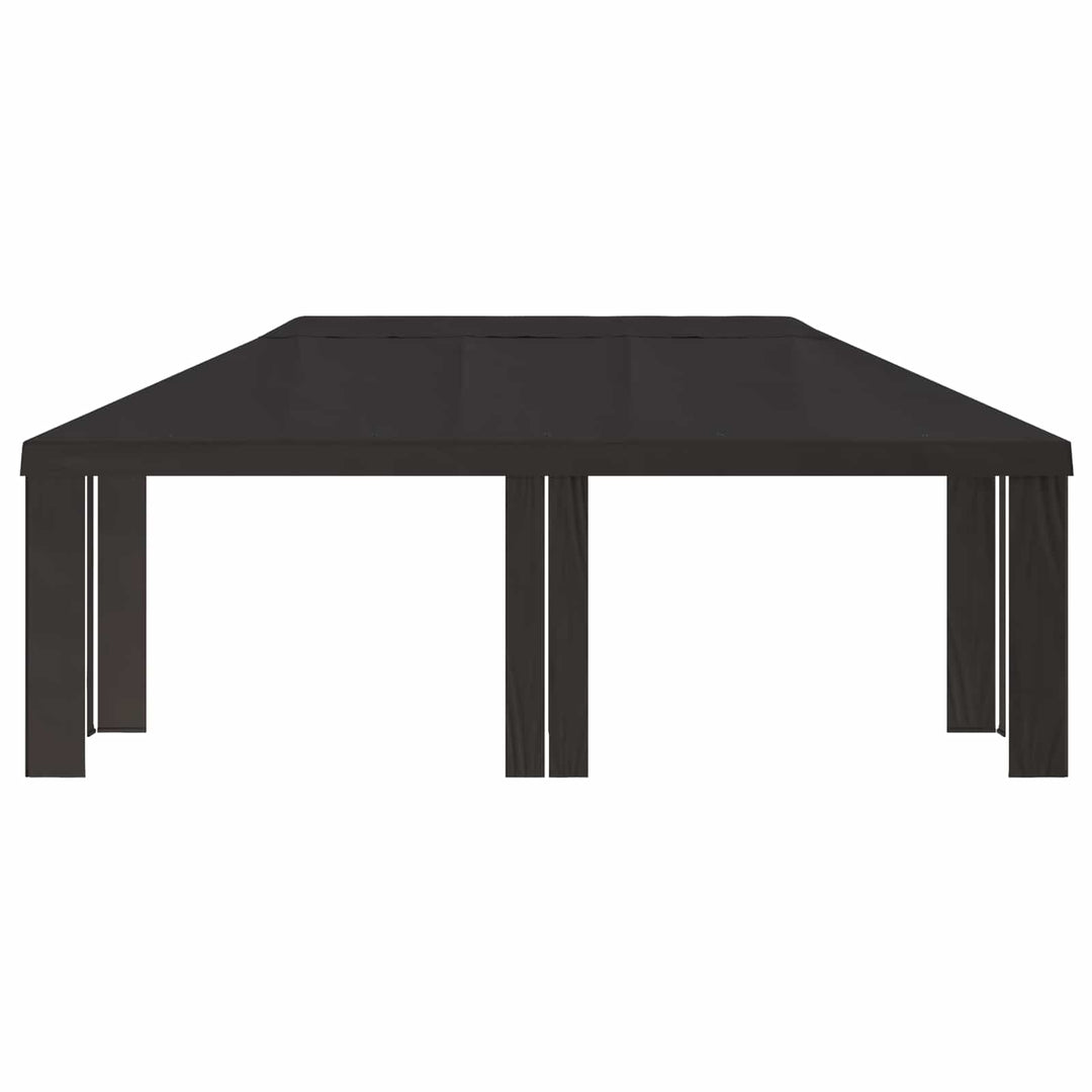 Gazebo Dække 6 x 3 m Antracit Polyester 190 gsm