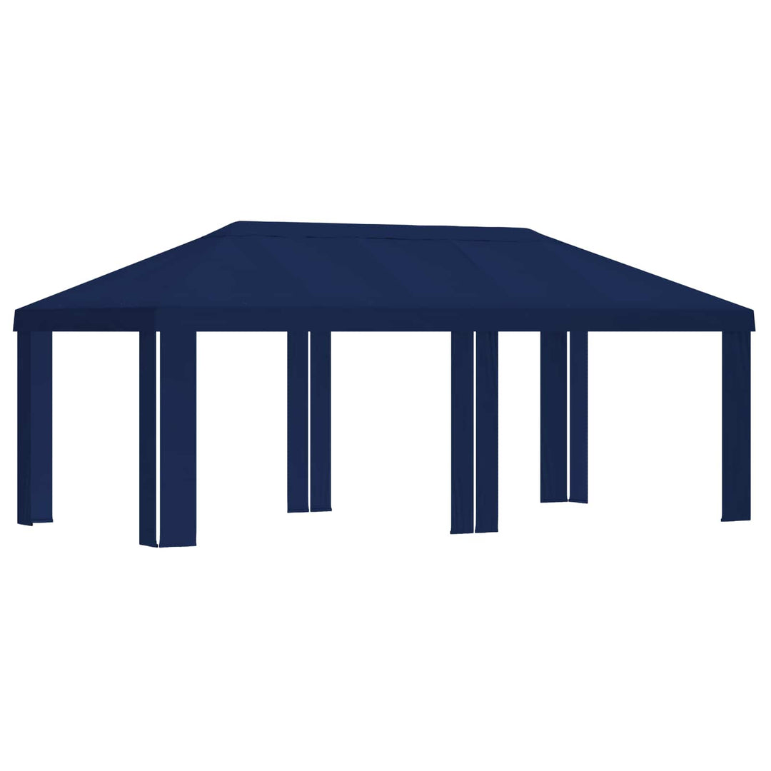 Gazebo Dække 6 x 3 m Blå Polyester 190 gsm