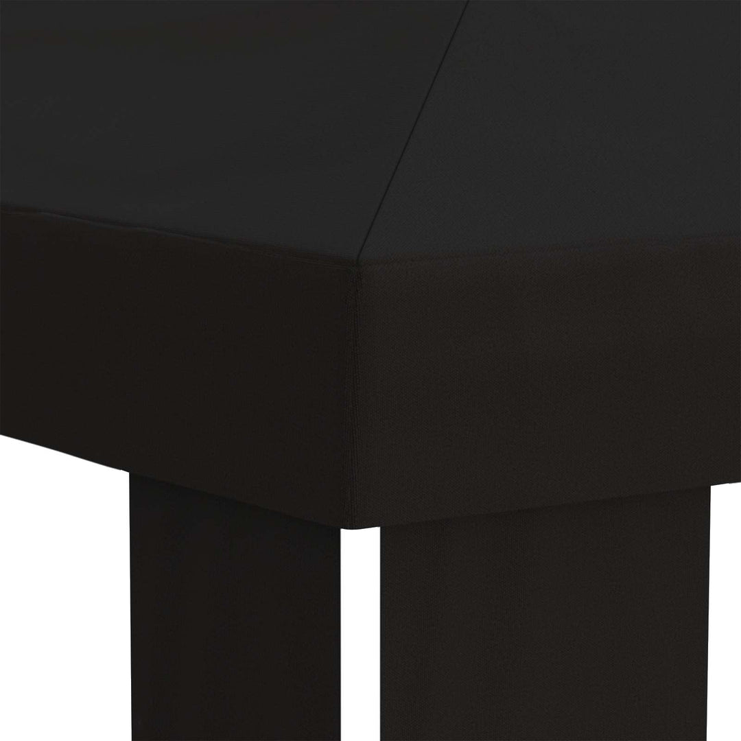 Gazebo Dække 6 x 3 m Sort Polyester 190 gsm