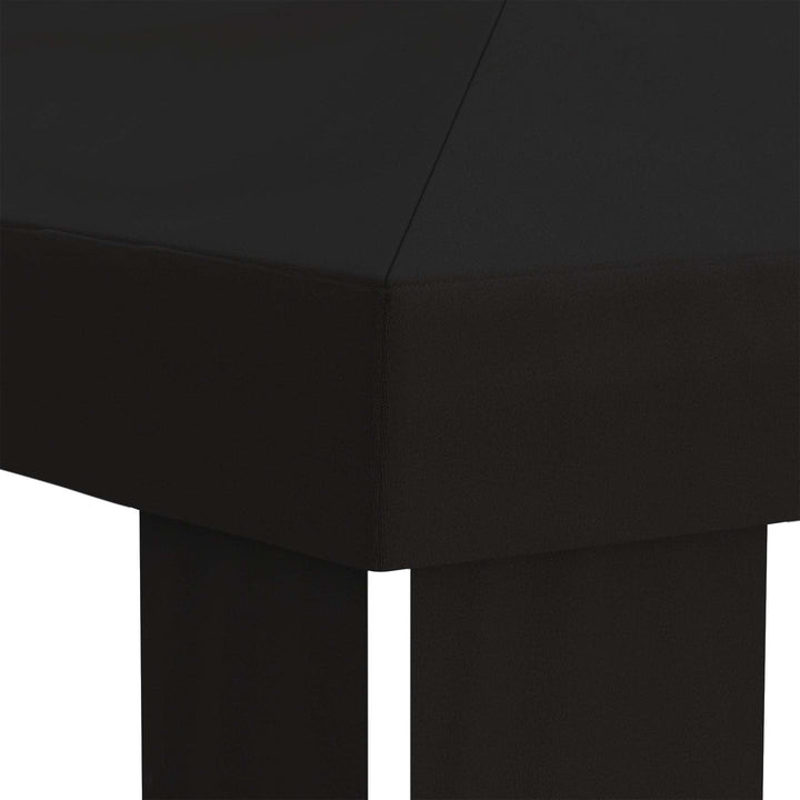 Gazebo Dække 6 x 3 m Sort Polyester 190 gsm
