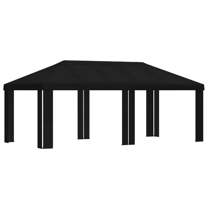Gazebo Dække 6 x 3 m Sort Polyester 190 gsm