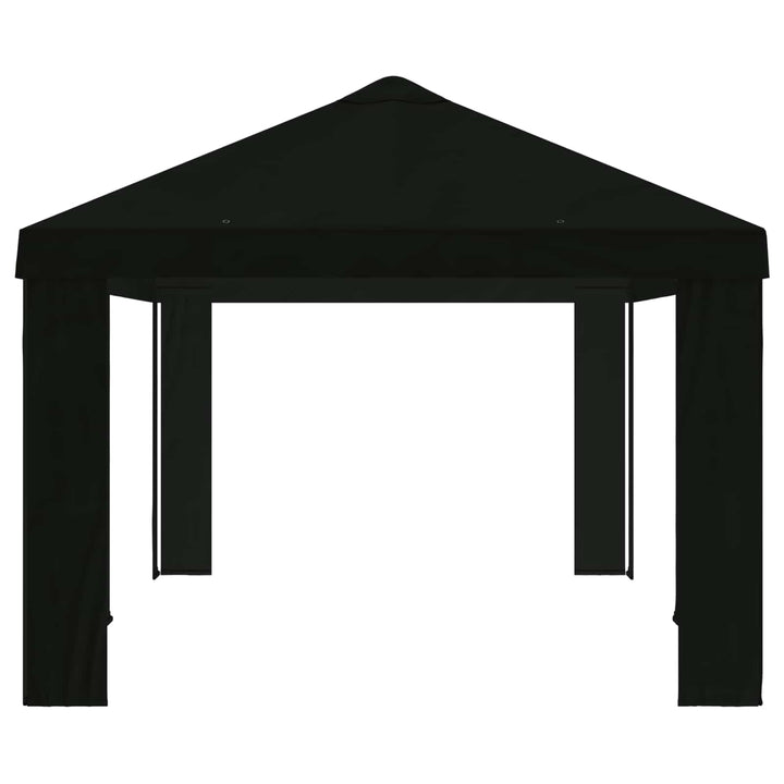 Gazebo Dække 6 x 3 m Sort Polyester 190 gsm