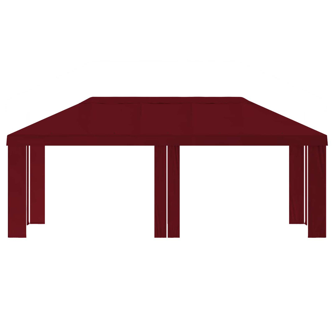 Gazebo Dække 6 x 3 m Bordeaux Polyester 190 gsm