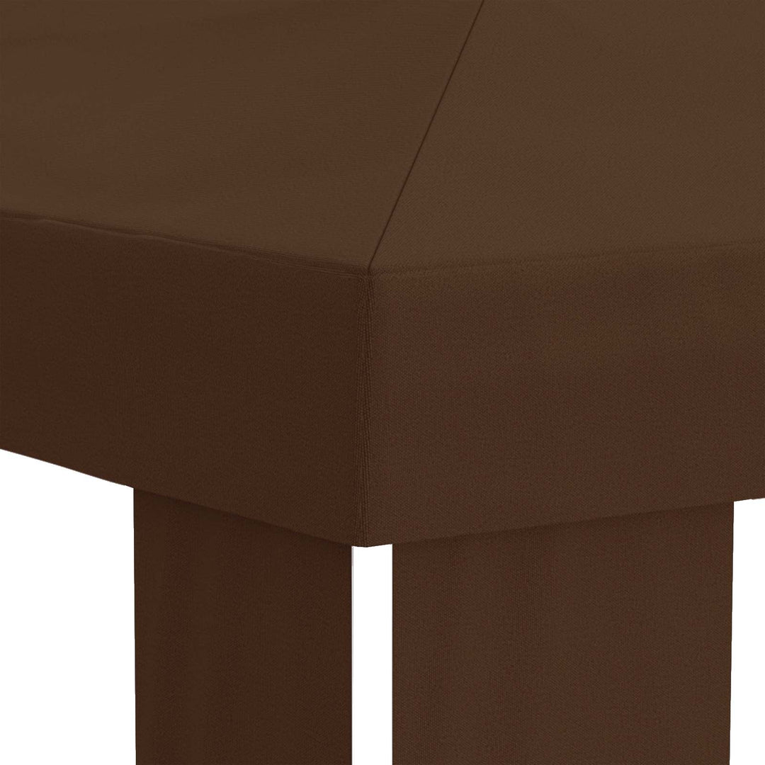 Gazebo Dække 6 x 3 m Brun Polyester 190 gsm