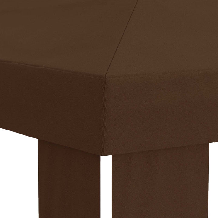 Gazebo Dække 6 x 3 m Brun Polyester 190 gsm
